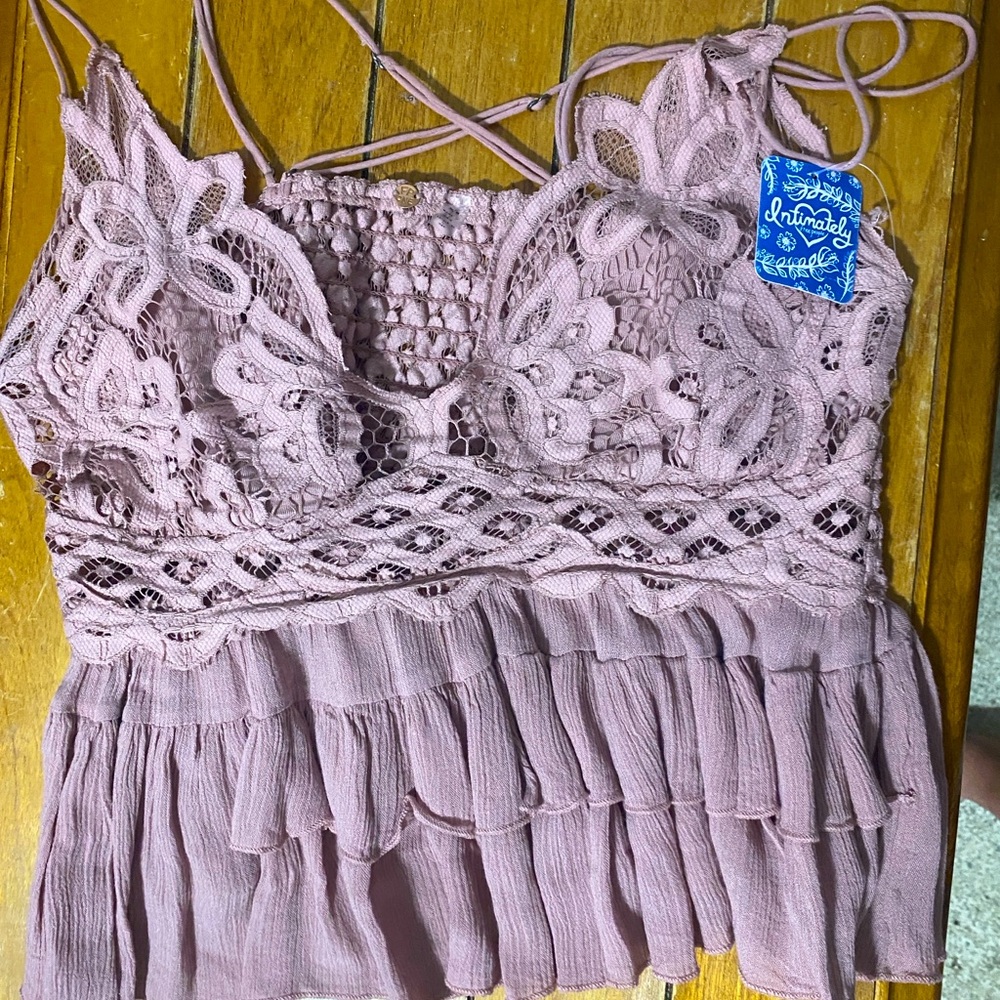 NWT!! Free People Adella Cami Top - Picture 1 of 6